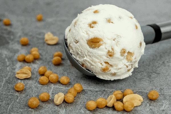 Application inspiration - peanut brittle ice cream and deconstructed inclusions